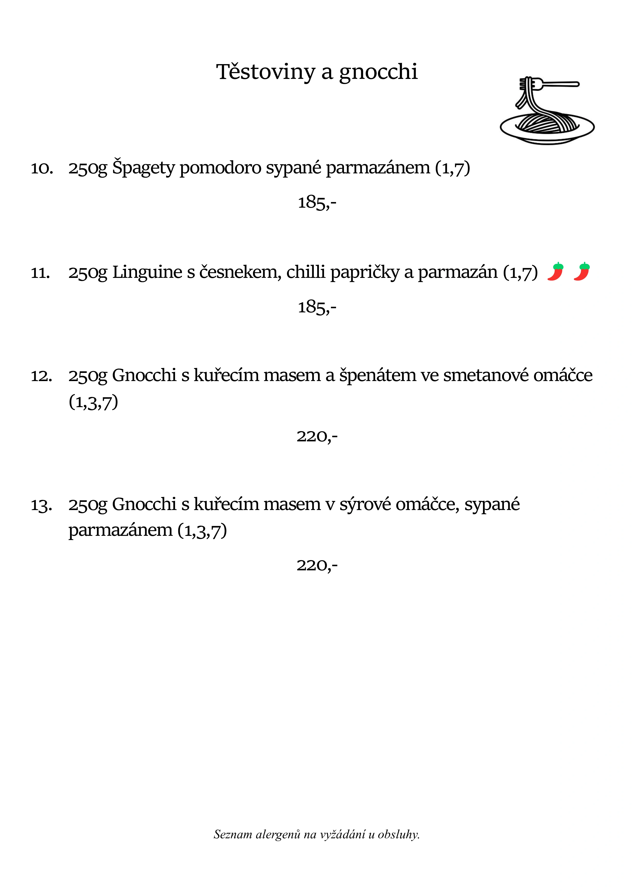 Jídelní lístek - stránka 3