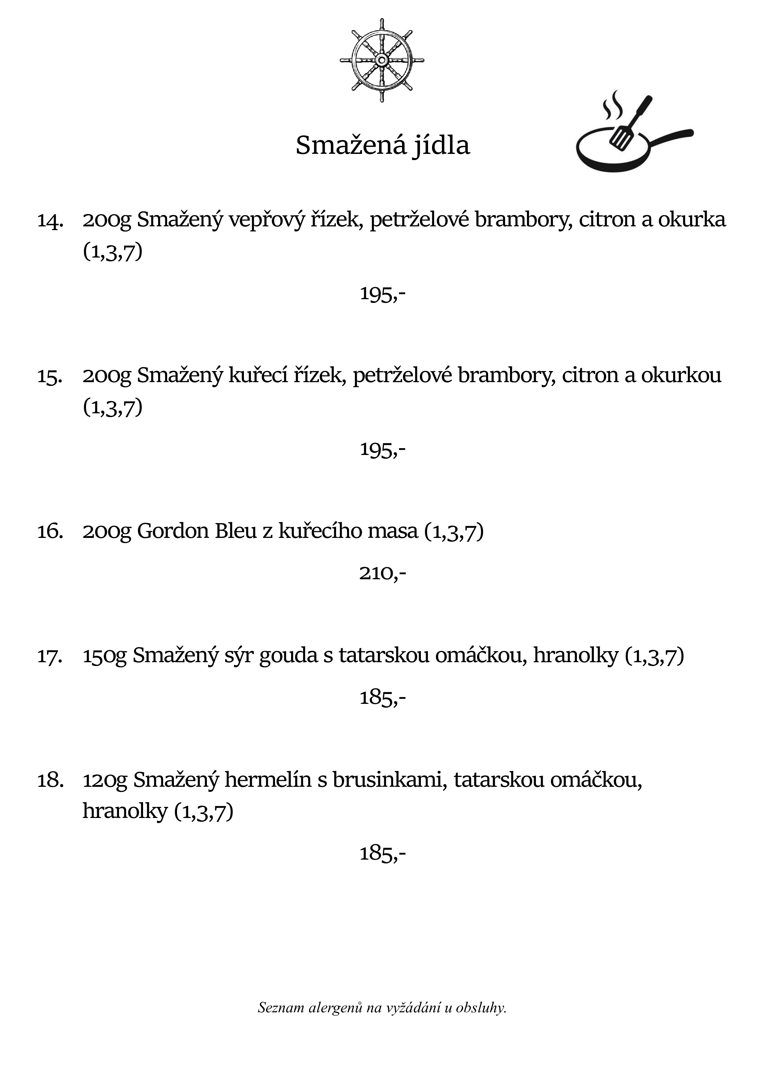 Jídelní lístek - stránka 4